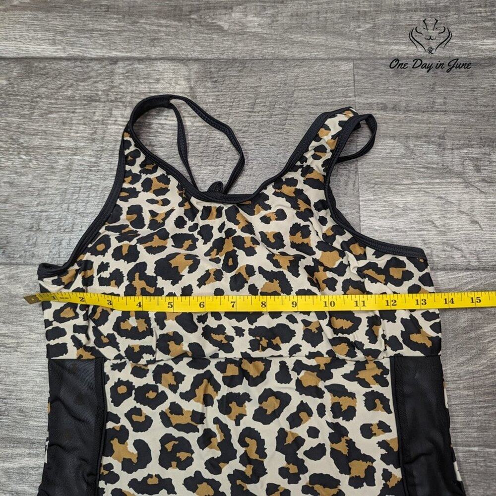 Rekita Mesh Accent Boy Short Tankini Swimsuit Size S - Picture 2 of 3